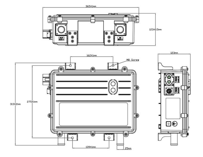 حرارة المبرد عالية الجهد HVch DC 870V مع رلاي و فيوز التيار 1